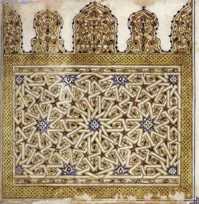 unknow artist Ornamental endpiece from a Qur'an